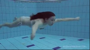 Roxalana swims like a fish with her tight pussy